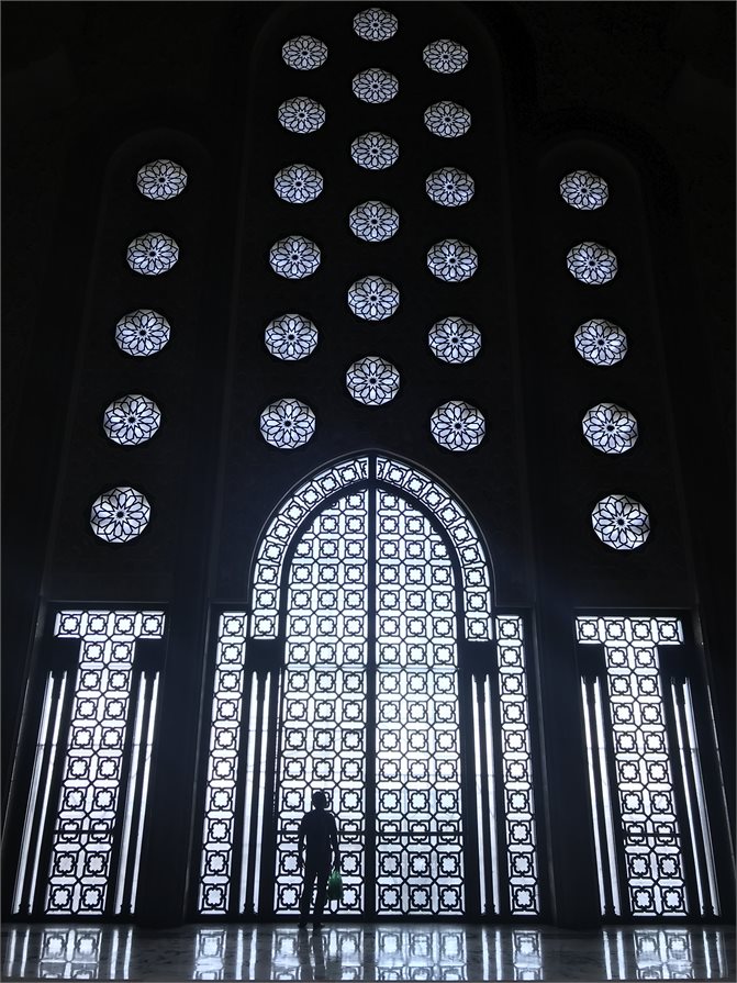 Palace doorways and windows in Morocco