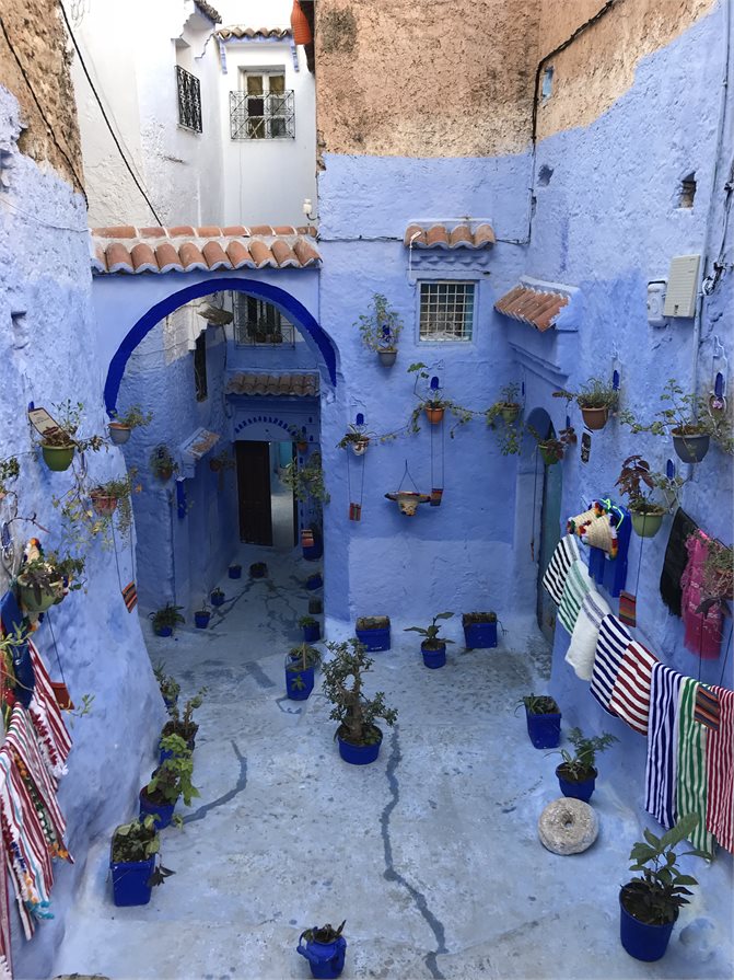 Blue streets of Chefchaouen, Morocco 