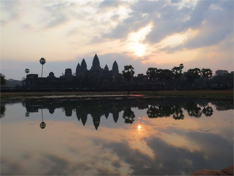 Angkor Wat Temples at sunset