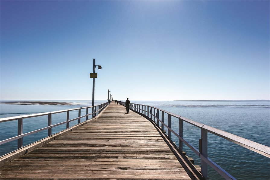 Board walk over water