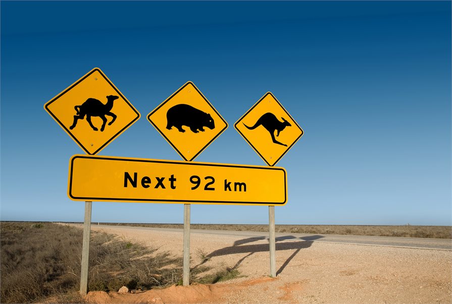 Australian Road sign