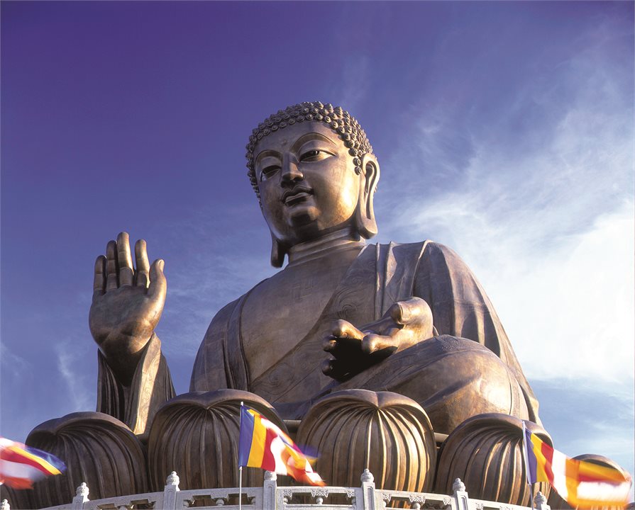 Large Budha statue in Hong Kong