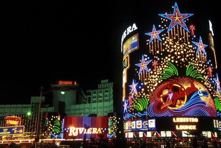 Las Vegas lights at night