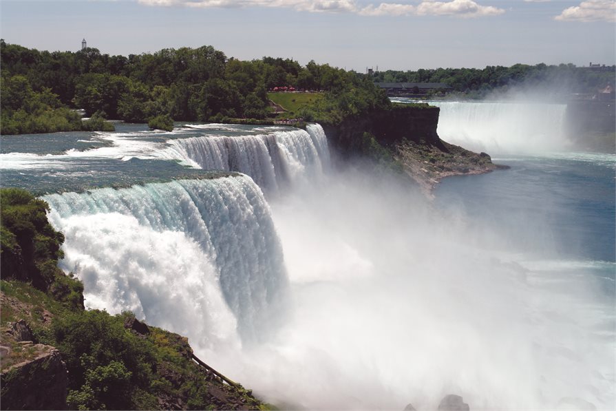 View of the Niagara falls