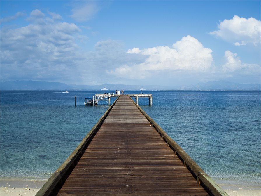 Boardwalk at Malamala Beach Club Fiji