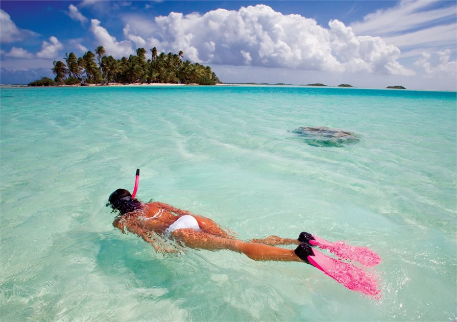 snorkeling in the South Pacific
