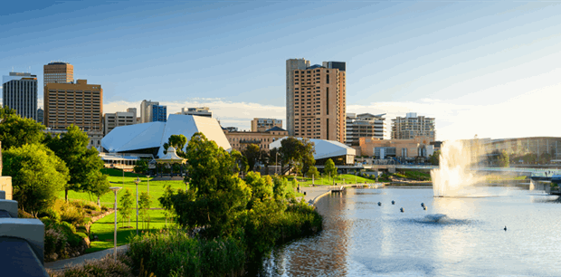 Adelaide with Qantas - from Auckland