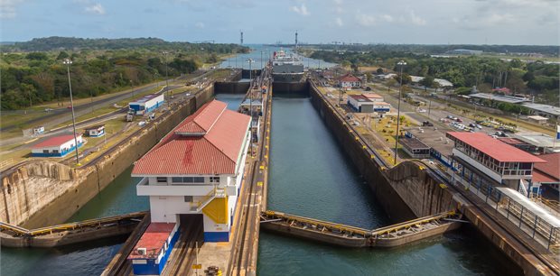 Panoramic Panama Canal