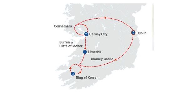 8 Day/7 night Unforgettable Ireland Escorted Tour