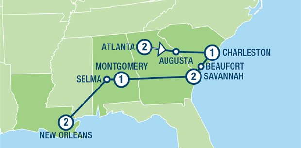 9 Day/8 Night Deep South Discovery