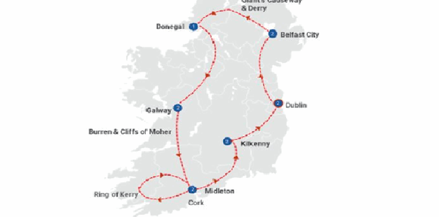 12 Day/11 Night Explore Ireland Escorted Coach Tour