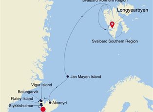 Silver Wind, Arctic & Greenland ex Reykjavik to Longyearbyen