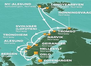 Quest, Spitsbergen & Norway ex Oslo to Copenhagen