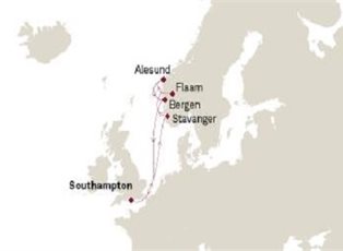 QM2, Norwegian Fjords ex Southampton Roundtrip