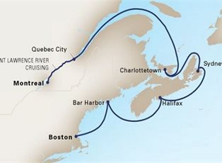 Amsterdam, Canada & New England Discovery ex Montreal to Boston