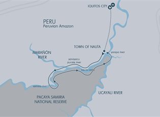 Aria Amazon, Amazon River Discovery (Low Water) ex Iquitos Return