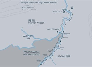 Aria Amazon, Amazon River Explorer (High Water) ex Iquitos Return