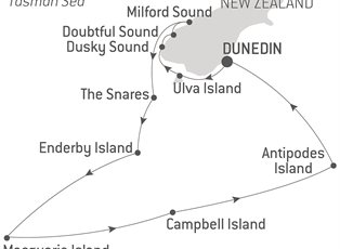 Le Soleal, 14 Night Expedition to New Zealand's Subantarctic Islands ex Dunedin (Port Chalmers), New Zealand Return