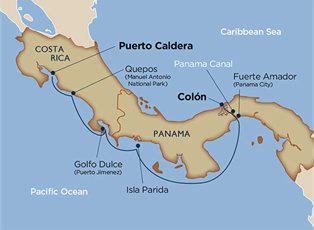 Wind Spirit, Costa Rica & Panama Canal ex Puerto Caldera to Colón