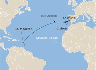 Wind Surf, Ocean Crossings + Ponta Delgada ex St Maarten to Lisbon