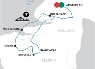 Avalon Tranquility II, Active & Discovery In Holland & Belgium Amsterdam Return