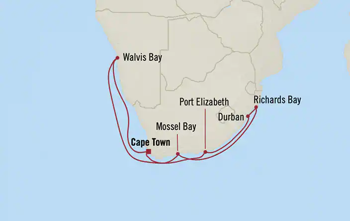 Nautica, South Africa Spotlight ex Cape Town, South Africa Return