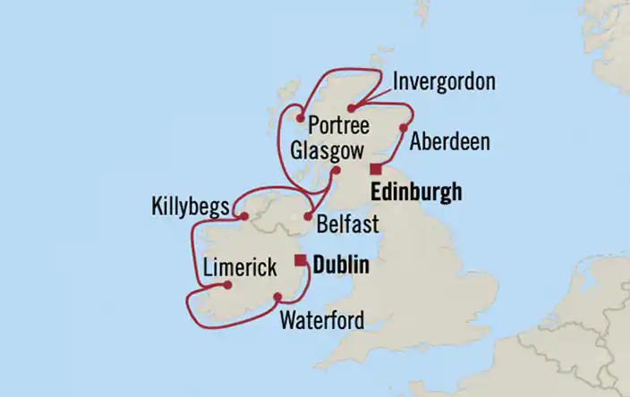 Nautica, Celtic Kaleidoscope ex Dublin, Ireland to Edinburgh, Scotland