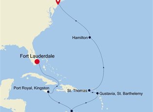 Silver Shadow, 15 Nights Caribbean & Central America ex Fort Lauderdale, Florida to New York, NY