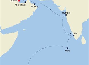 Silver Spirit, 16 Nights Africa & Indian Ocean ex Mahe to Doha