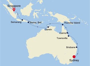 Silver Muse, 18 Nights Australia & New Zealand ex Sydney to Singapore