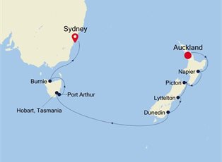 Silver Muse, 14 Nights Australia & New Zealand ex Auckland to Sydney