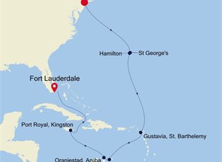 Silver Shadow, 15 Nights Caribbean & Central America ex New York, NY to Fort Lauderdale, Florida