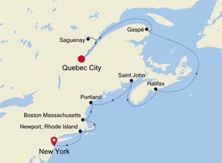 Silver Shadow, 12 Nights Canada & New England ex Quebec City to New York, NY