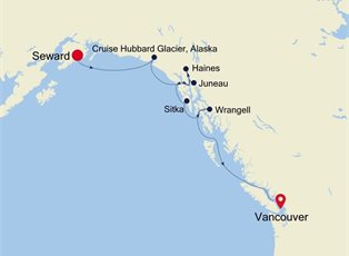 Silver Muse, 7 Nights Alaska ex Seward (Anchorage, Alaska) to Vancouver