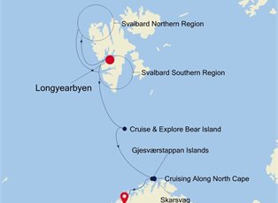 Silver Wind, 9 Nights Arctic & Greenland ex Longyearbyen to Tromsø