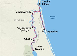 American Star, Great Rivers of Florida Cruise ex Jacksonville Return