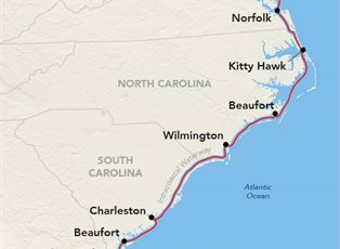 American Independence, East Coast Inland Passage ex Baltimore to Amelia Island (Jacksonville)