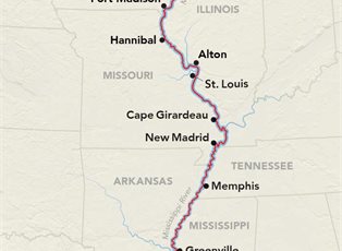 American Serenade, Complete Mississippi River Cruise ex New Orleans to St. Paul American Serenade, Complete Mississippi River Cruise ex New Orleans to St. Paul