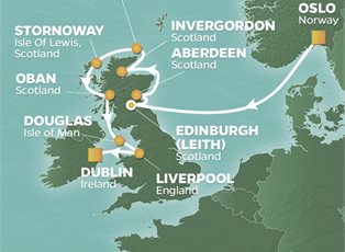 Azamara Quest, 11 Night Scotland Intensive Voyage ex Oslo, Norway to Dublin, Ireland