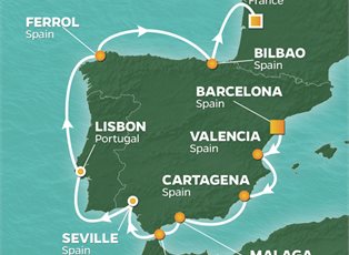 Azamara Quest, 13 Night Spain Intensive Voyage ex Barcelona, Spain to Bordeaux, France