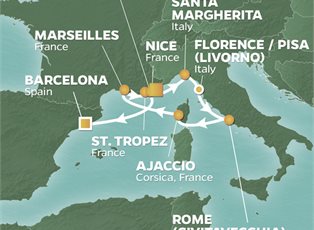 Azamara Quest, 10 Night Grand Prix & Rivieras Voyage ex Nice, France to Barcelona, Spain