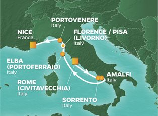 Azamara Quest, 7 Night Italy Intensive Voyage ex Rome (Civitavecchia), Italy to Nice, France