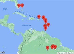 Navigator, 25 Nights Emerald Reefs & Amazon Adventure ex Miami Return