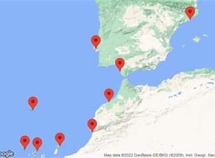 Mariner, 10 Nights Islands Of Iberia ex Lisbon to Barcelona