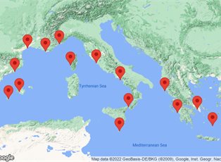 Mariner, 17 Nights Ancient Mediterranean ex Rome (Civitavecchia) to Monte Carlo