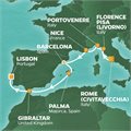 Azamara Onward, 10 Night Mediterranean Icons Voyage ex Rome (Civitavecchia), Italy to Lisbon, Portugal