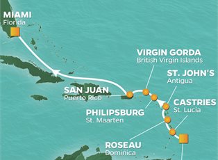 Azamara Journey, 9 Night Caribbean Journey Voyage ex Bridgetown, Barbados to Miami, Florida USA