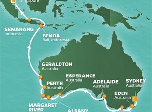 Azamara Onward, 22 Night Western Australia & Bali Voyage ex Sydney, NSW, Australia to Singapore