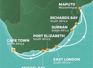 Azamara Quest, 12 Night South Africa Intensive Voyage ex Cape Town, South Africa Return