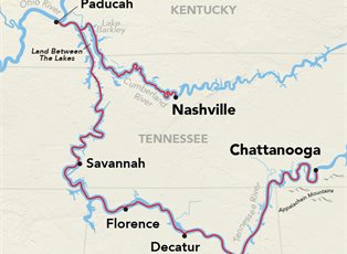 American Splendor, The Tennessee Rivers Cruise ex Chattanooga to Nashville
